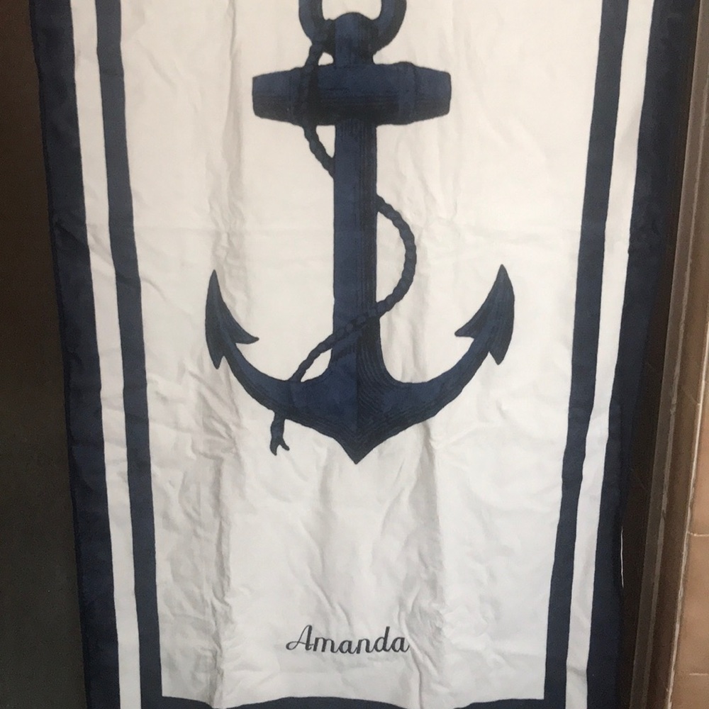 Personalized pottery barn beach towel